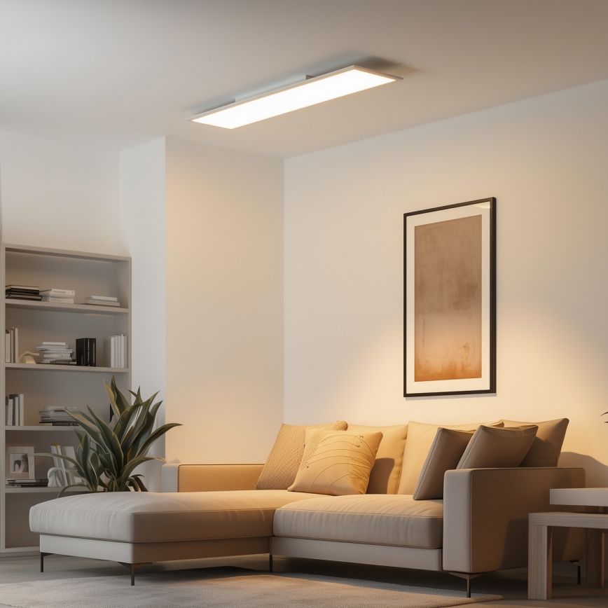 Eglo 79328 - Plafón LED SALOBRENA-RW LED/34W/230V 2700/4000K 120x30 cm blanco