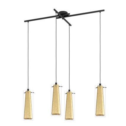 Eglo 79344 - Lámpara colgante PINTO GOLD 4xE27/40W/230V dorado