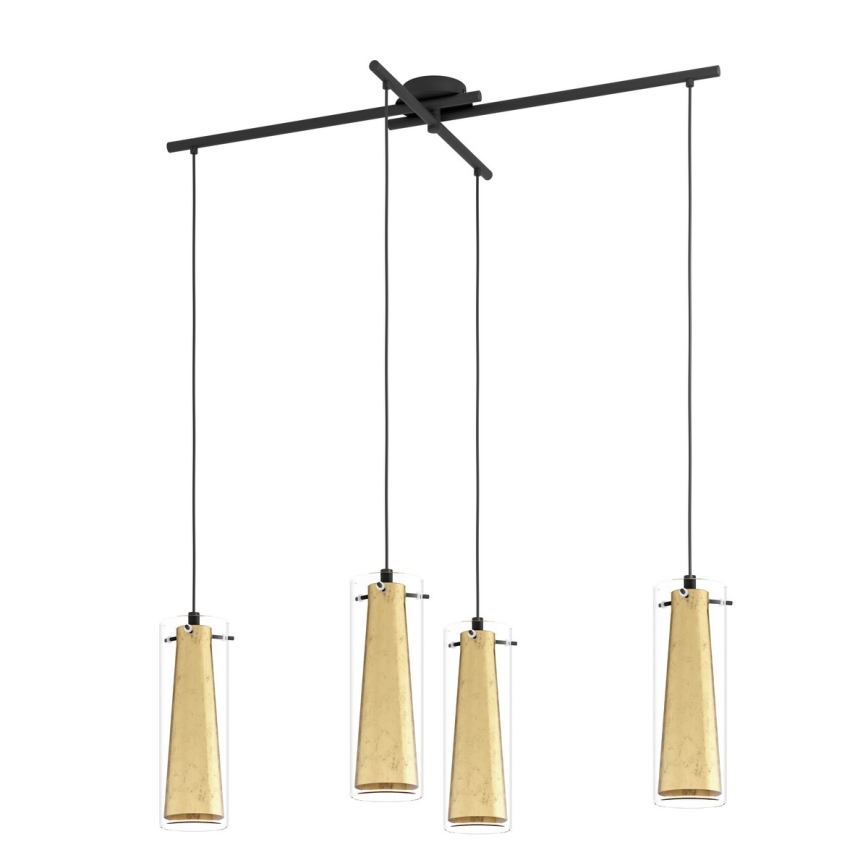 Eglo 79344 - Lámpara colgante PINTO GOLD 4xE27/40W/230V dorado