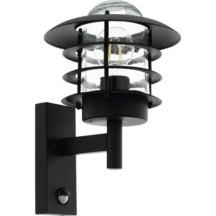Eglo 79555 - Aplique para exterior con sensor ZAMALENA 1xE27/60W/230V IP44
