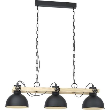 Eglo 79896 - Lámpara colgante con cadena LUBENHAM 3xE27/28W/230V