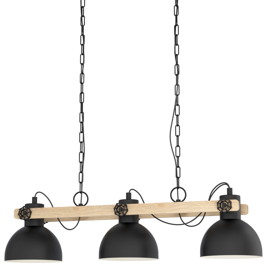 Eglo 79896 - Lámpara colgante con cadena LUBENHAM 3xE27/28W/230V