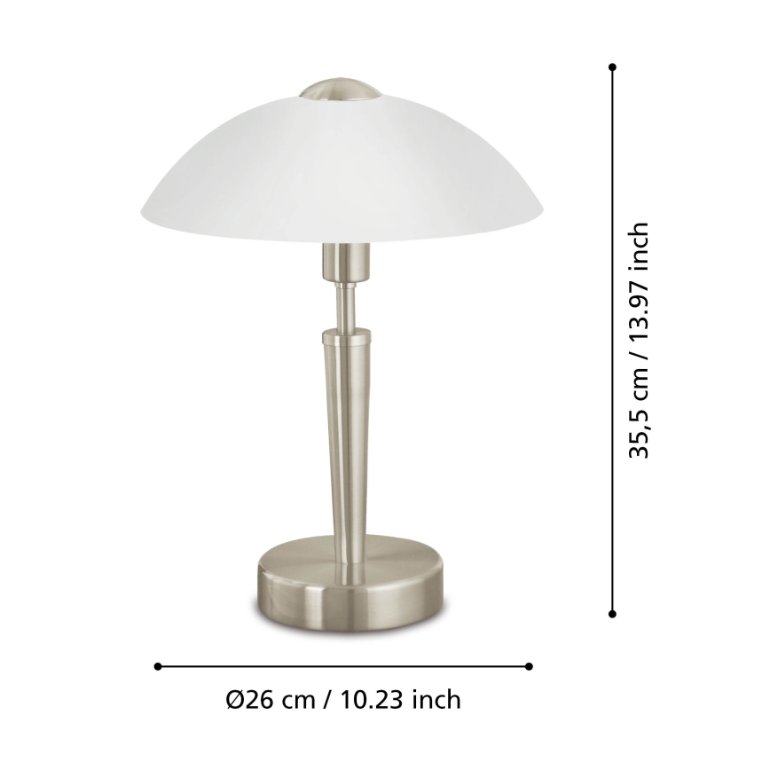 Eglo - Lámpara de mesa regulable 1xE14/40W/230V