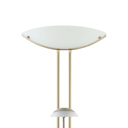 EGLO 85974 - Lámpara de pie regulable BAYA 1xR7s/230W + 1xG9/33W bronce