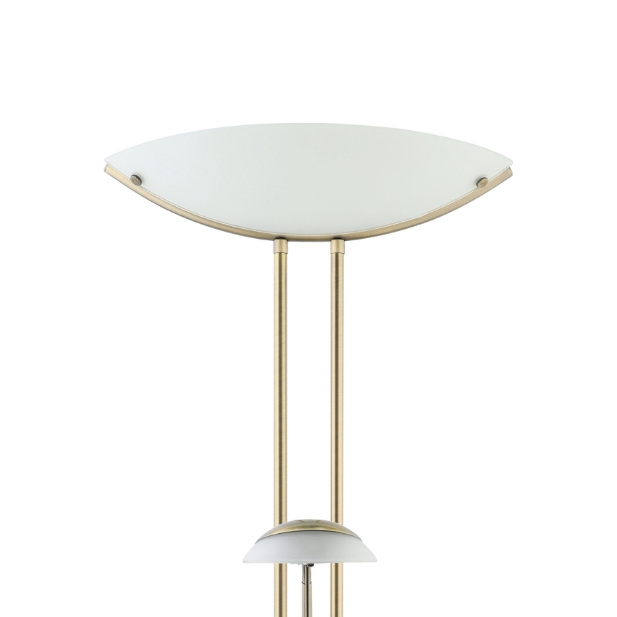 EGLO 85974 - Lámpara de pie regulable BAYA 1xR7s/230W + 1xG9/33W bronce