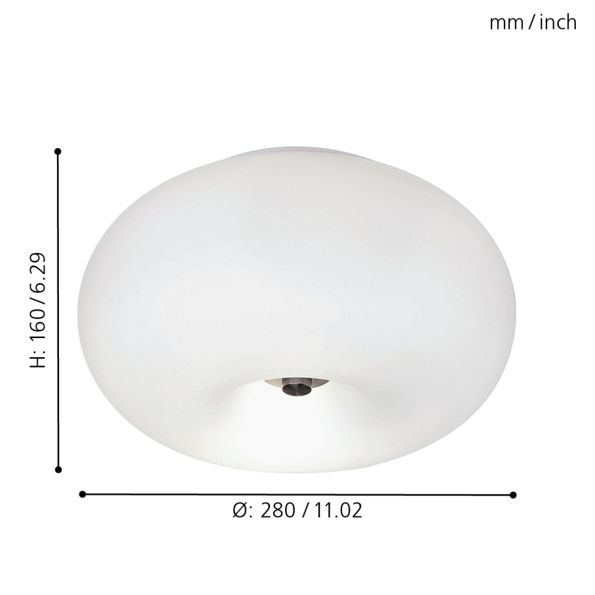 EGLO - Plafón OPTICA 2xE27/60W diá. 28 cm