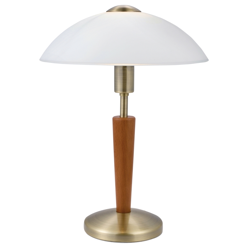 EGLO 87256 - Lámpara de mesa regulable SOLO 1 1xE14/60W nuez