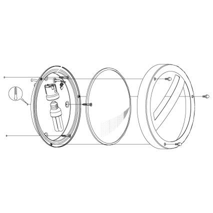 Eglo - Aplique exterior 1xE27/15W/230V IP44