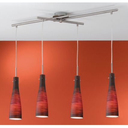 EGLO 88233 - Lámpara colgante KAMEO 4xE14/60W/230V