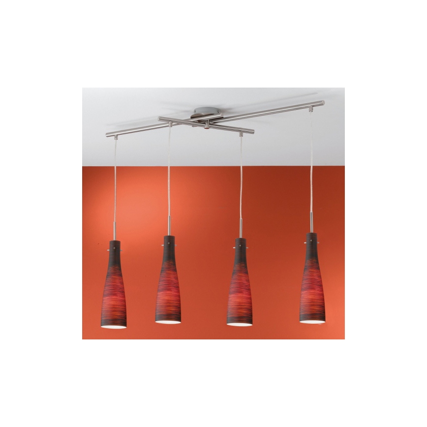 EGLO 88233 - Lámpara colgante KAMEO 4xE14/60W/230V