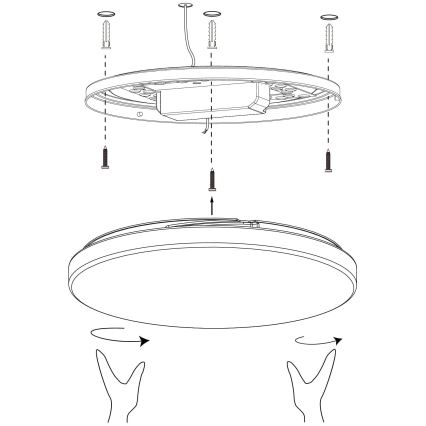 Eglo - Plafón LED regulable LED/19,2W/230V 2700-6500K ZigBee