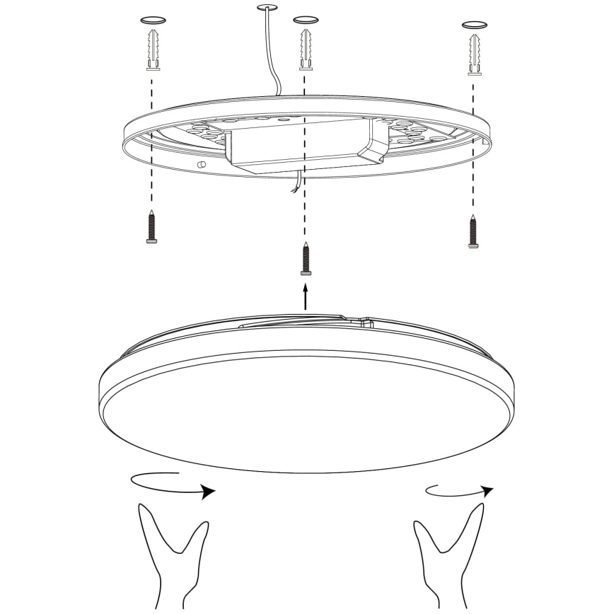Eglo - Plafón LED regulable LED/19,2W/230V 2700-6500K ZigBee