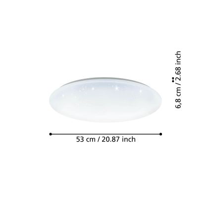 Eglo - Plafón LED regulable LED/44,8W/230V 2700-6500K ZigBee