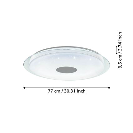 Eglo - Plafón LED regulable LED/38,1W/230V 2700-6500K ZigBee