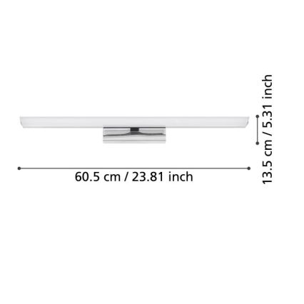 Eglo - Lámpara de espejo de baño LED RGBW regulable 15,6W/230V IP44 ZigBee