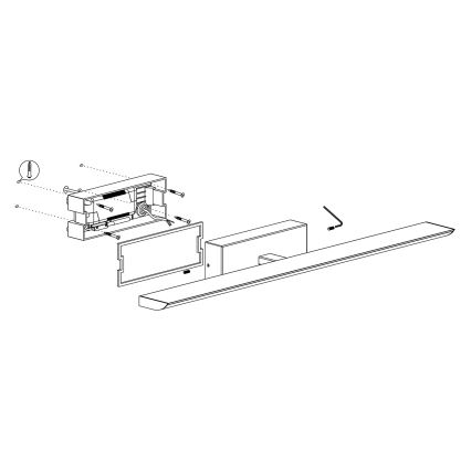 Eglo - Iluminación LED RGBW regulable para el espejo del baño 21,5W/230V IP44 ZigBee