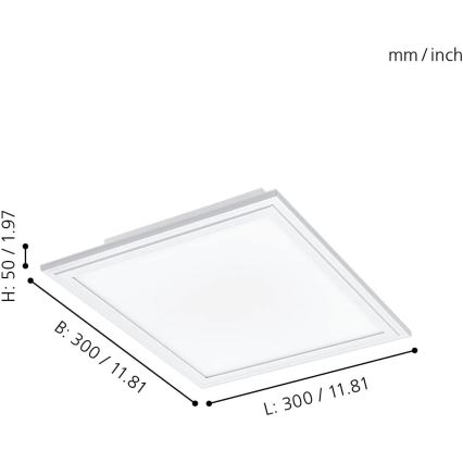 Eglo - Plafón LED regulable LED/15,3W/230V blanco ZigBee