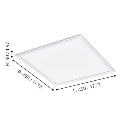 Eglo - Plafón LED regulable LED/21,5W/230V blanco ZigBee