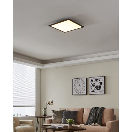 Eglo - Plafón LED regulable LED/21,5W/230V negro ZigBee