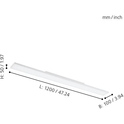 Eglo - LED RGBW Plafón regulable LED/34,2W/230V ZigBee