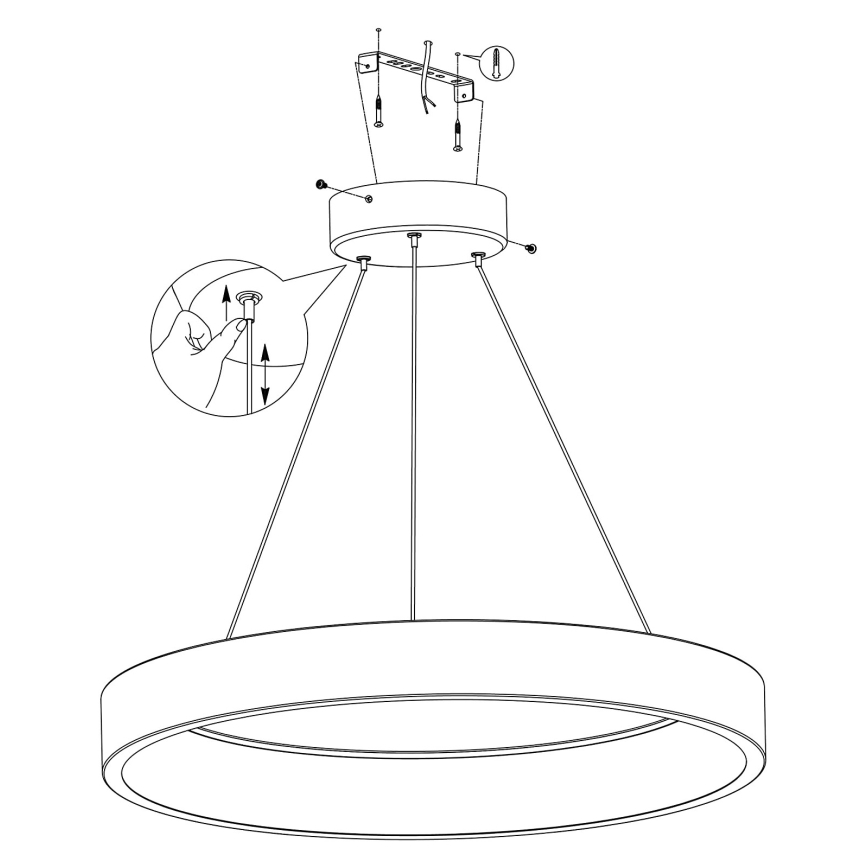 Eglo - Lámpara colgante LED RGBW regulable LED/26W/230V 2700-6500K ZigBee