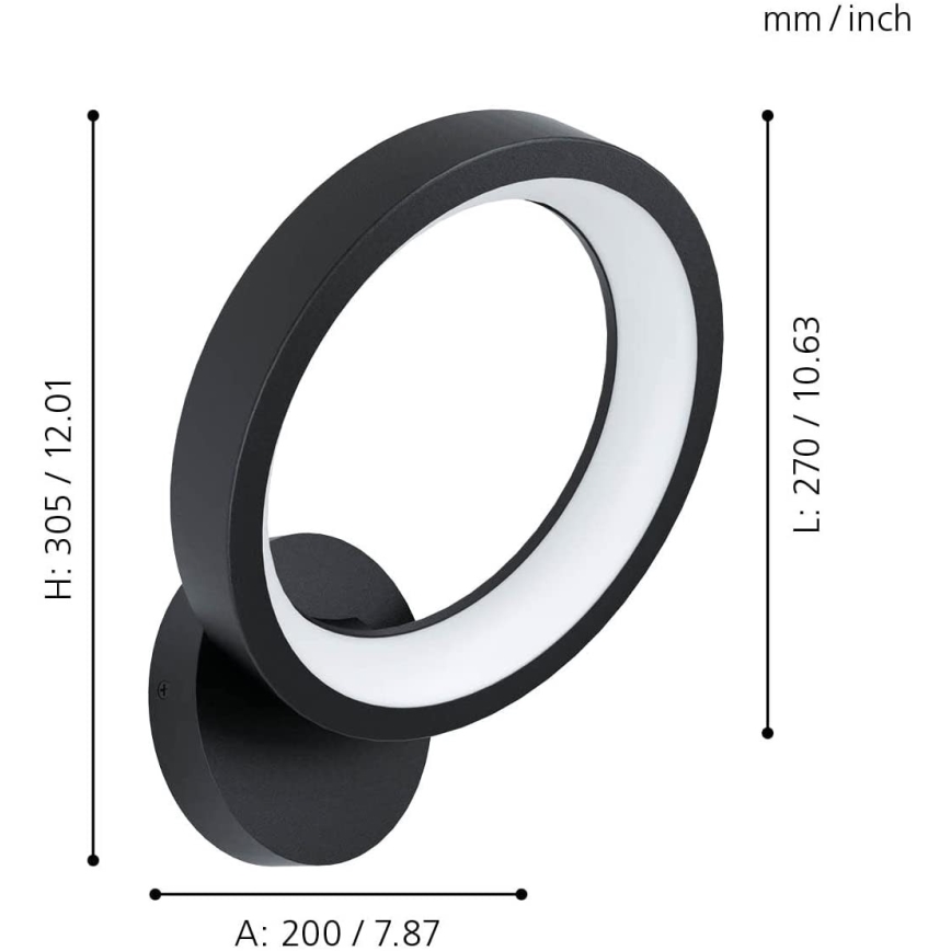 Eglo - Aplique LED RGBW regulable LED/16W/230V ZigBee