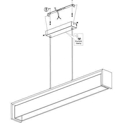 Eglo - Lámpara colgante LED RGBW regulable LED/33,6W/230V ZigBee