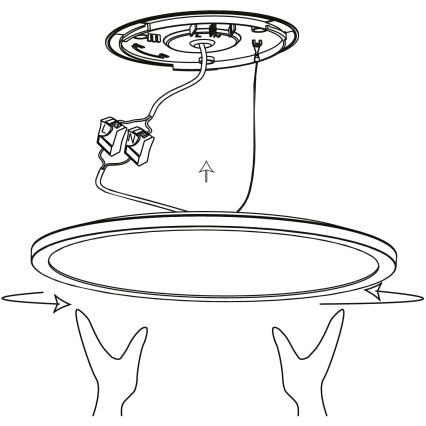 Eglo - Plafón LED RGBW regulable LED/14,6W/230V negro ZigBee