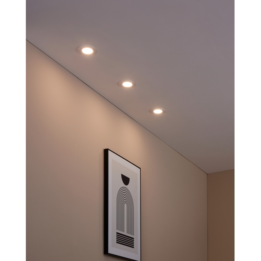 Eglo - SET 3xLED Lámpara empotrable regulable FUEVA-Z  LED/2,8W/230V IP44