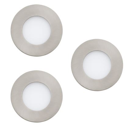 Eglo - JUEGO 3x LED Lámpara de baño regulable FUEVA-Z  LED/2,8W/230V IP44