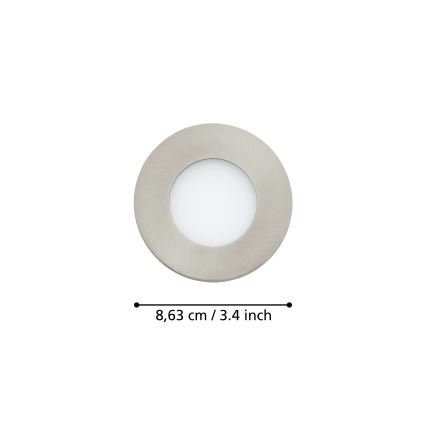 Eglo - JUEGO 3x LED Lámpara de baño regulable FUEVA-Z  LED/2,8W/230V IP44