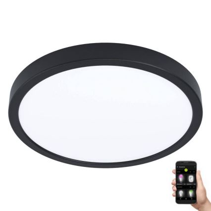 Eglo - Lámpara de baño LED regulable LED/19,5W/230V IP44 2700-6500K negro