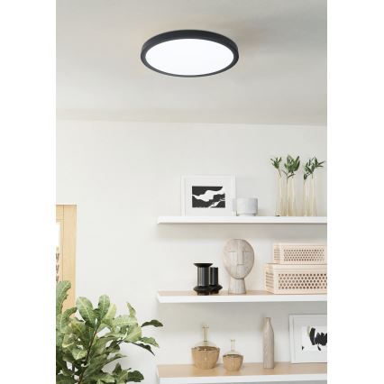 Eglo - Lámpara de baño LED regulable LED/19,5W/230V IP44 2700-6500K negro