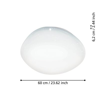 Eglo - Plafón LED RGBW regulable LED/33W/230V ZigBee