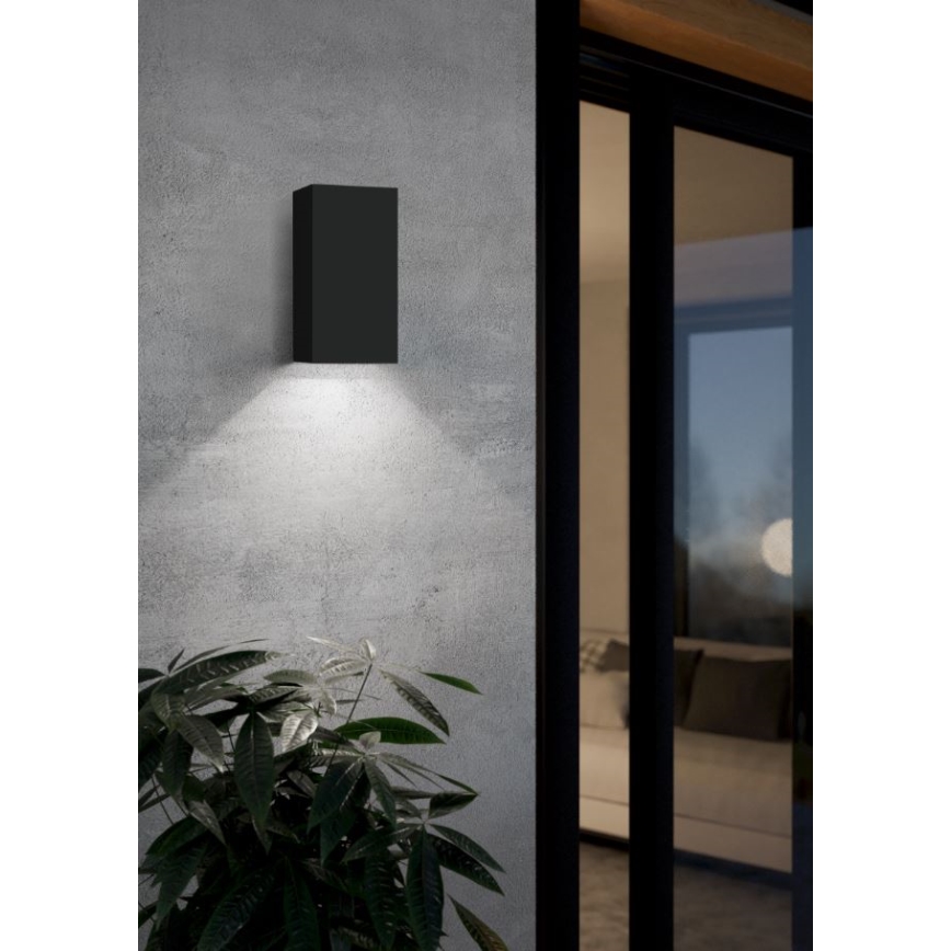 Eglo - Aplique de exterior LED RGB regulable 2xGU10/5W/230V IP55 2700-6500K