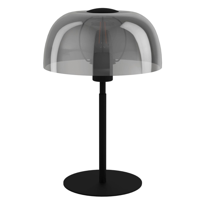 Eglo - Lámpara de mesa 1xE27/40W/230V negro/gris