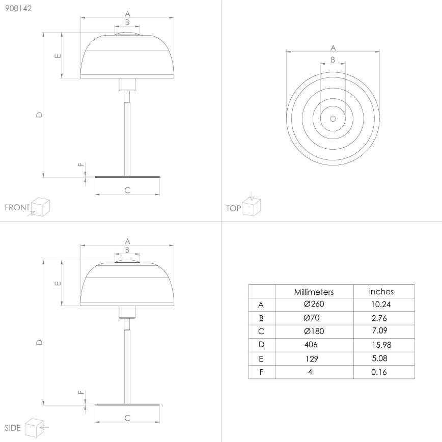 Eglo - Lámpara de mesa 1xE27/40W/230V negro/blanco