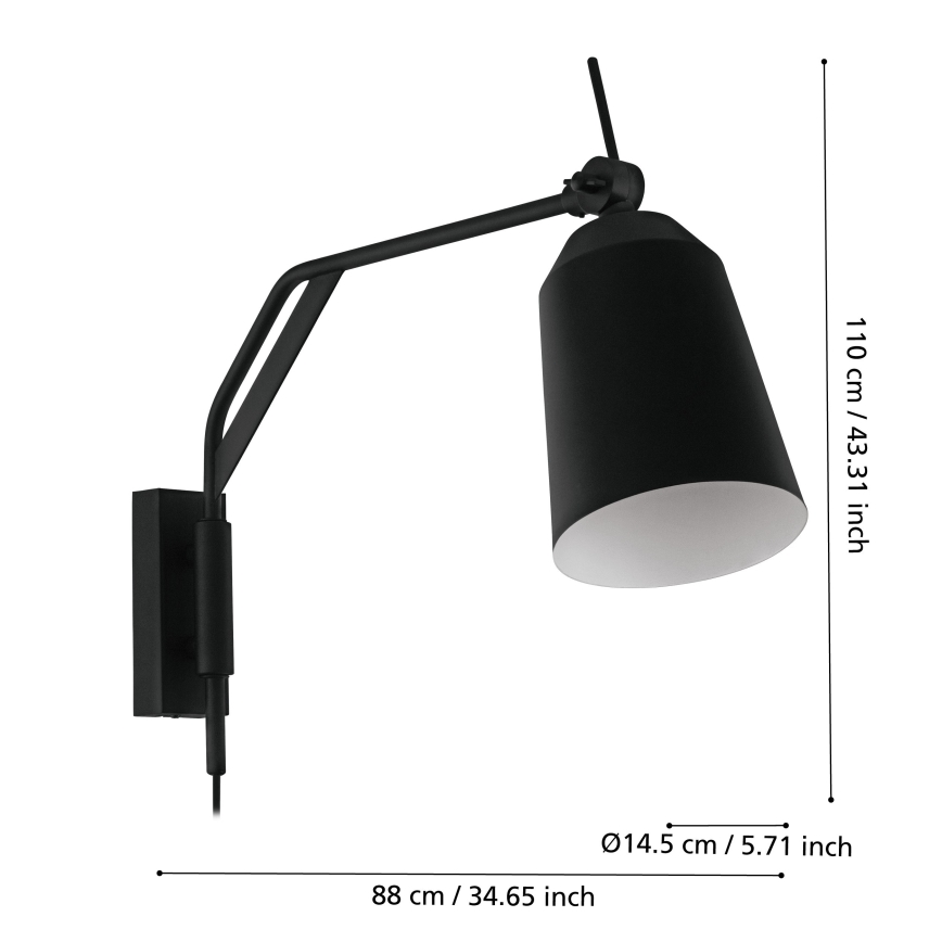 Eglo - Aplique 1xE27/40W/230V
