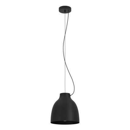 Eglo - Lámpara colgante 1xE27/40W/230V negro