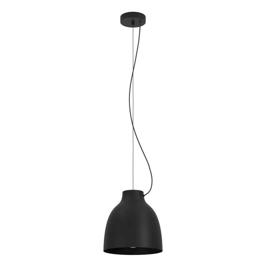Eglo - Lámpara colgante 1xE27/40W/230V negro