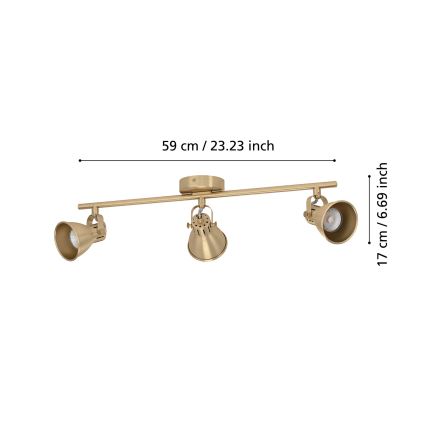 Eglo - Foco LED 3xGU10/3W/230V