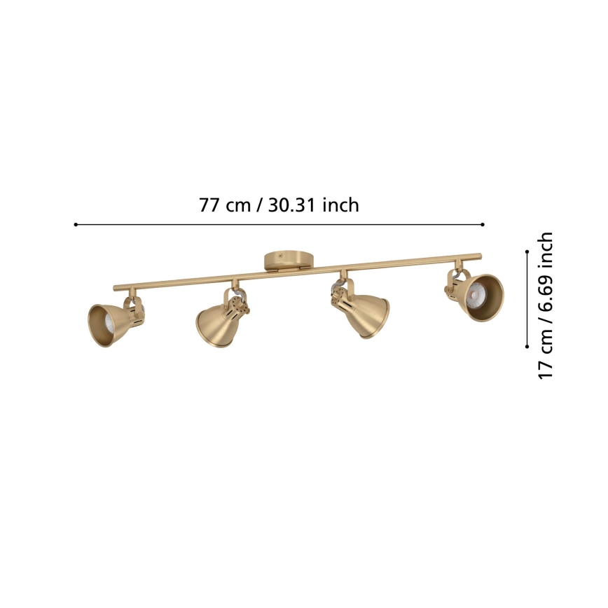 Eglo - Foco LED 4xGU10/3W/230V
