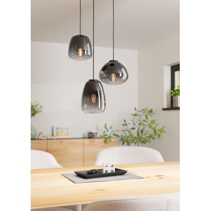 Eglo  - Lámpara colgante 3xE27/40W/230V diá. 43 cm
