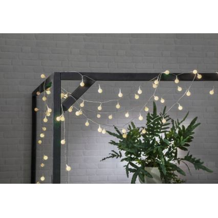 Eglo - Cadena decorativa LED de exterior 50xLED/0,066W/4,5V IP44