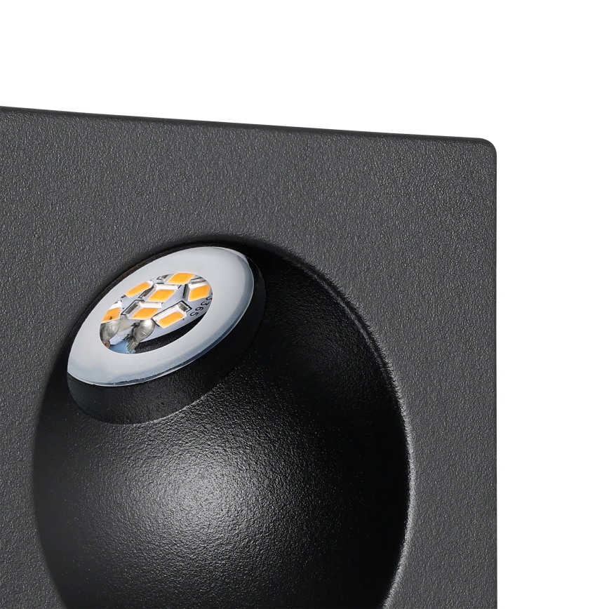Eglo - Iluminación de la escalera LED LED/2W/230V 3000K negro