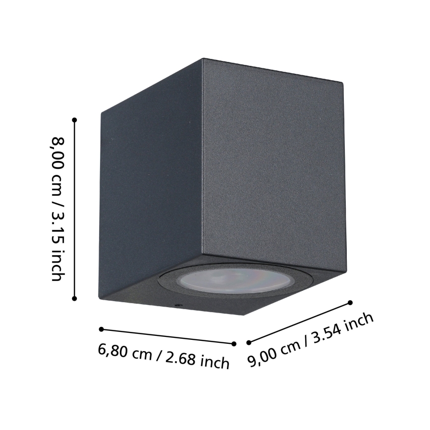 Eglo - Aplique LED para exterior 1xGU10/4,6W/230V IP44