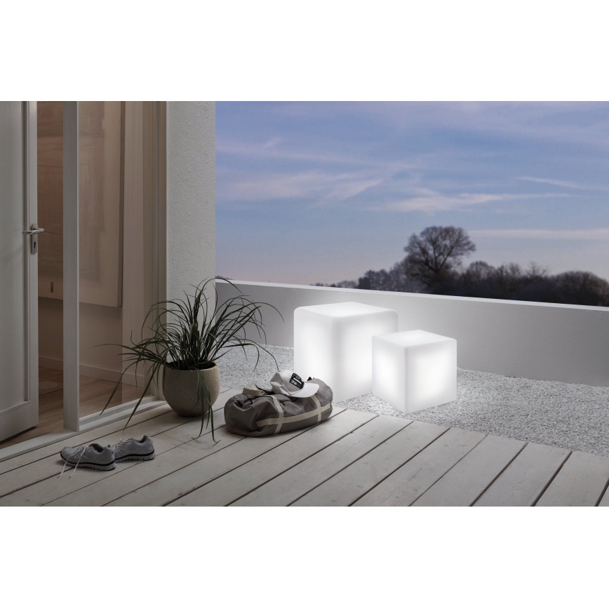 Eglo - Lámpara de pie de exterior 1xE27/15W/230V 40x40 cm IP65