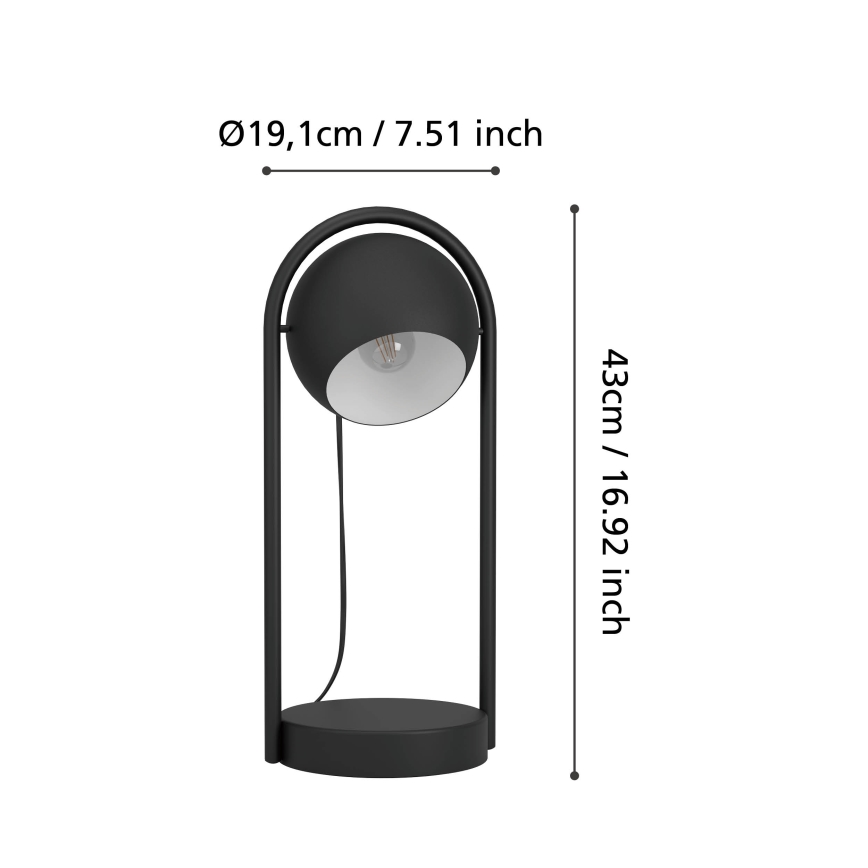 Eglo - Lámpara de mesa 1xE14/40W/230V
