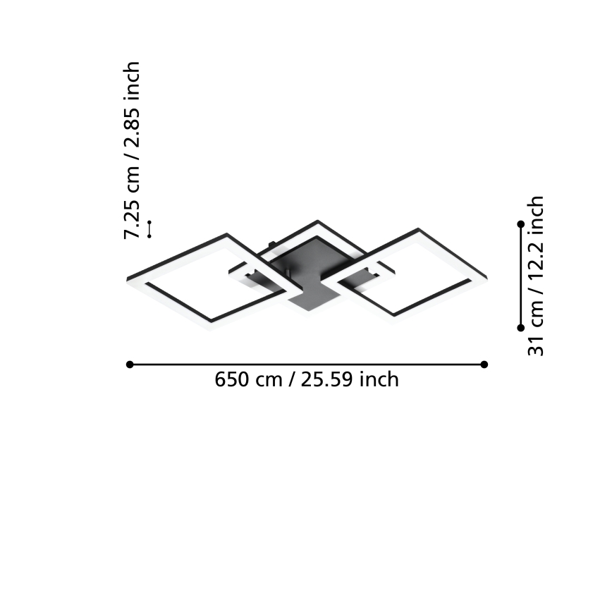 Eglo - Plafón LED regulable LED/32,4W/230V