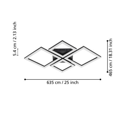 Eglo - Plafón LED regulable LED/42W/230V